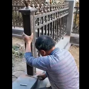 护栏现场施工安装